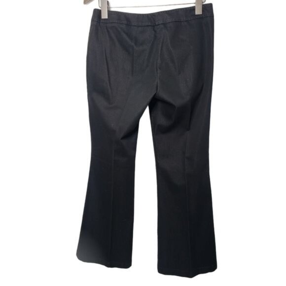 T Tahari Black Flared Dress Pants Women With‎ Button Closure & Belt Loops Size 2 - Picture 3 of 8